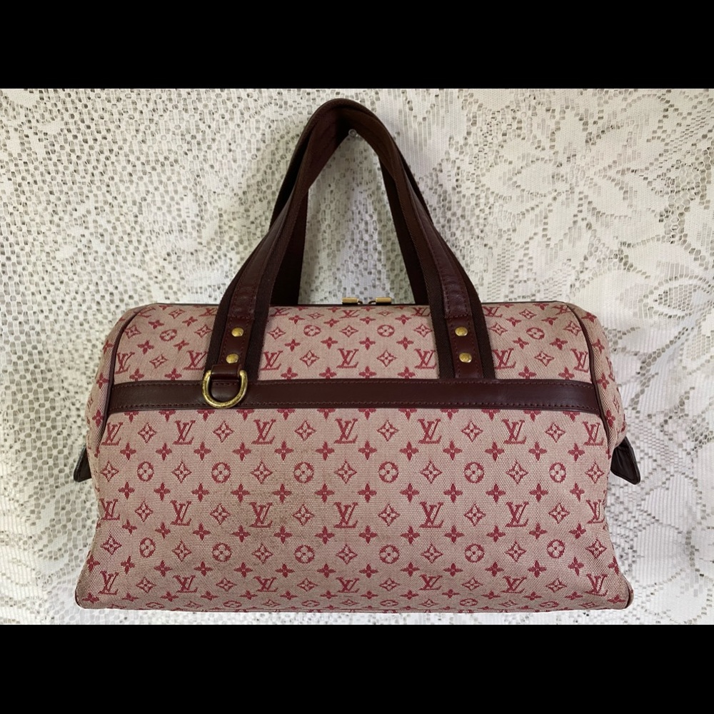 Authentic Louis Vuitton Cherry Monogram Josephine Mm Handbag